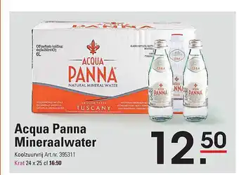 Sligro Acqua Panna Mineraalwater Koolzuurvrij aanbieding