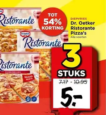 Vomar Voordeelmarkt Dr. Oetker Ristorante Pizzas Tot 54% Korting aanbieding