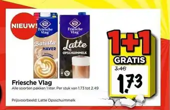 Vomar Voordeelmarkt Friesche Vlag 1+1 Gratis aanbieding