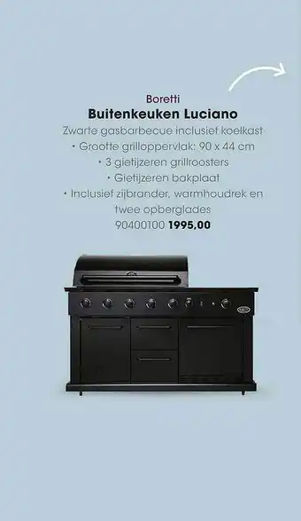 HANOS Boretti Buitenkeuken Luciano aanbieding