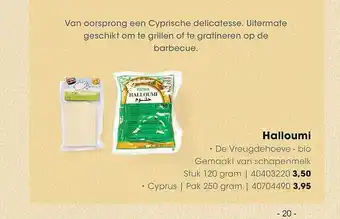 HANOS Halloumi De Vreugdehoeve - Bio aanbieding