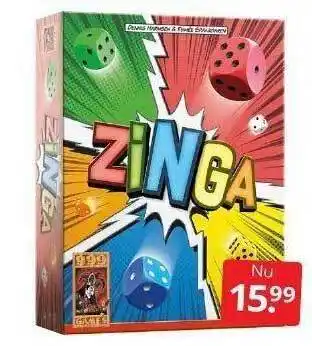 Boekenvoordeel Zinga aanbieding