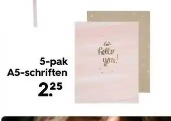 HEMA 5-Pak A5-Schriften aanbieding