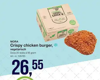 Bidfood Mora Crispy Chicken Burger, Vegetarisch aanbieding