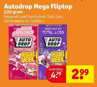 Kruidvat Autodrop Mega Fliptop 600 gram aanbieding