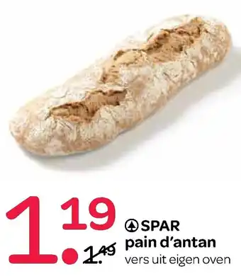 Spar Spar Pain d'antan aanbieding