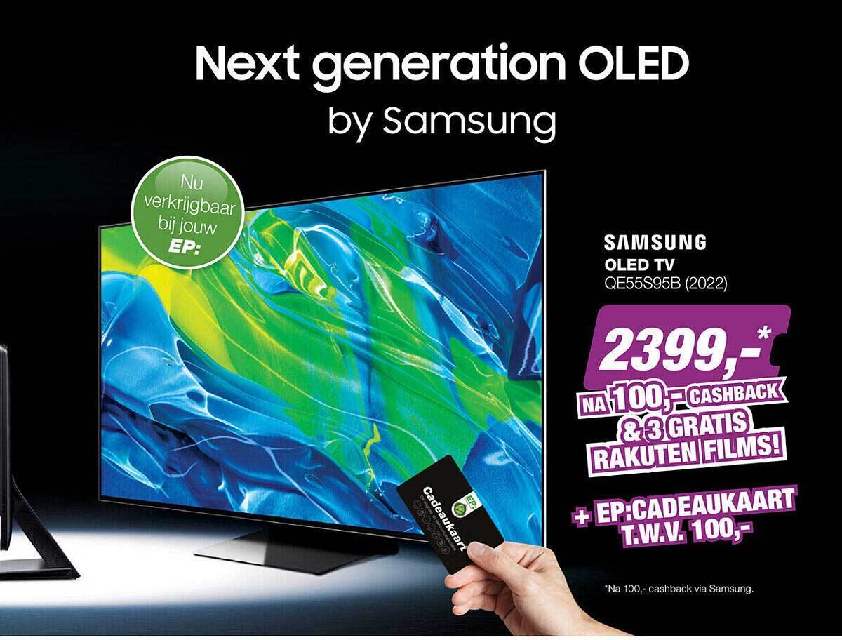 Samsung OLED TV QE55S95B (2022) aanbieding bij EP