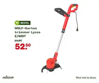 Welkoop Wolf-Garten Trimmer Lycos E-400T aanbieding