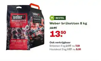 Welkoop Weber Briketten 8 Kg aanbieding