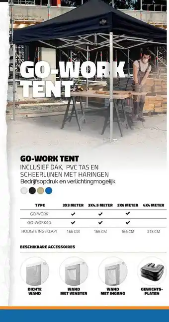 Ivana Go-Work Tent aanbieding