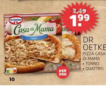 Sahan Supermarkten Dr Oetker Pizza Casa Di Mama Tonno Of Quattro aanbieding