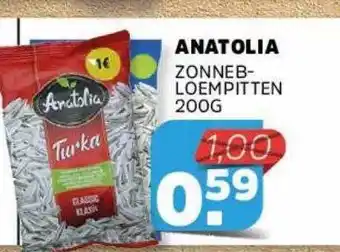 Sahan Supermarkten Anatolia Zonnebloempitten 200g aanbieding