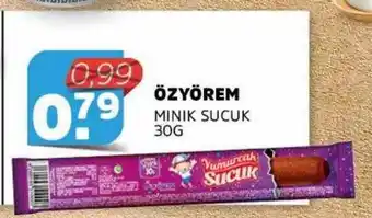 Sahan Supermarkten Özyörem Minik Sucuk 30g aanbieding