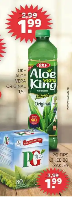 Sahan Supermarkten Okf Aloe Vera Original 1,5L aanbieding