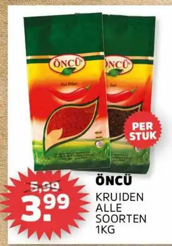 Sahan Supermarkten Öncü Kruiden aanbieding