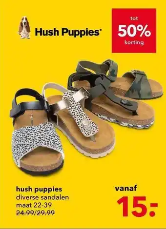 Scapino Hush Puppies Sandalen Tot 50% Korting aanbieding