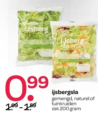 Spar IJsbergsla 200g aanbieding