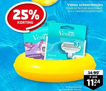 Trekpleister Venus Scheermesjes 25% Korting aanbieding