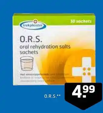 Trekpleister Trekpleister O.R.S. Oral Rehydration Salts Sachets aanbieding