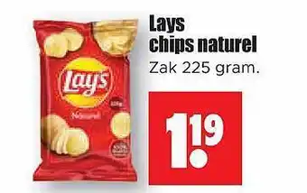 Dirk Lays Chips Naturel aanbieding