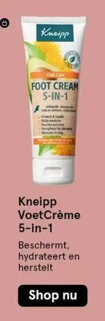 Etos Kneipp VoetCrème 5-In-1 aanbieding