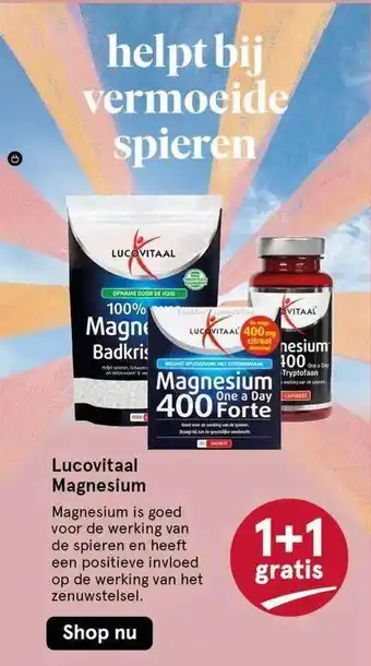 Etos Lucovitaal Magnesium 1+1 Gratis aanbieding