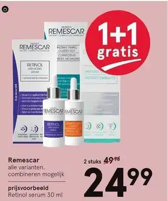 Etos Remescar 1+1 Gratis aanbieding