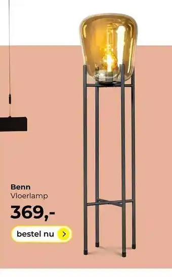 Lampidee Benn Vloerlamp aanbieding