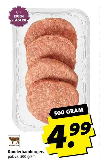 Boni Runderhamburgers aanbieding