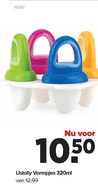 Baby-Dump Nûby Ijslolly Vormpjes 320ml aanbieding