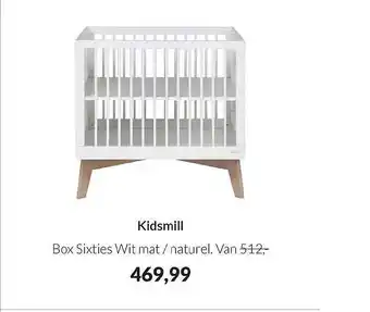 Babypark Kidsmill Box Sixties Wit Mat-Naturel aanbieding