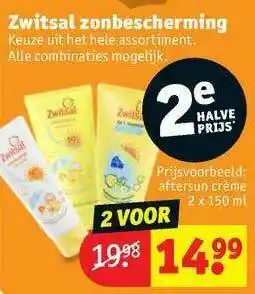 Kruidvat Zwitsal zonbescherming aanbieding