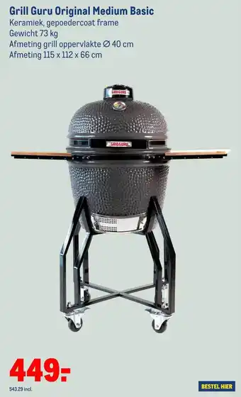 Makro Grill Guru Original Medium Basic aanbieding