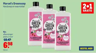 Makro Marcel's Greensoap Handzeep En Wasmiddel 2+1 Gratis aanbieding