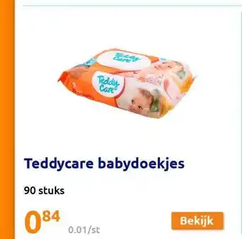 Action Teddycare Babydoekjes aanbieding