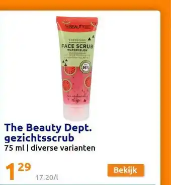 Action The Beauty Dept. Gezichtsscrub aanbieding
