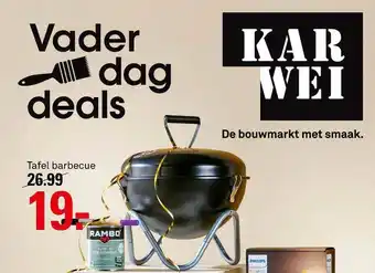 Karwei Tafel barbecue aanbieding