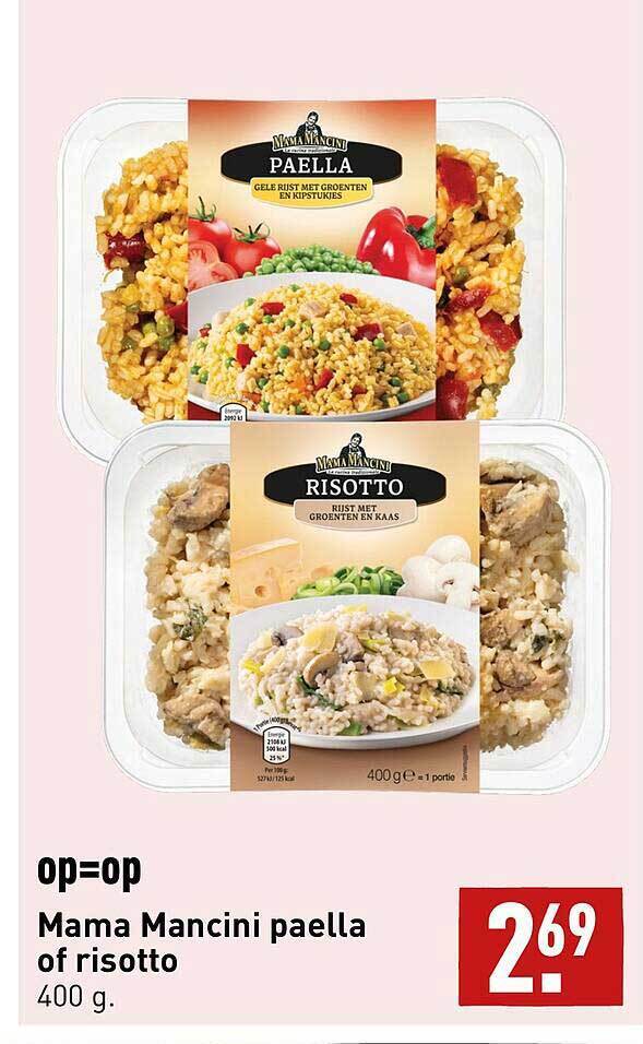 Mama Mancini Paella Of Risotto aanbieding bij ALDI