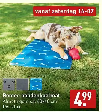 ALDI Romeo Hondenkoelmat aanbieding