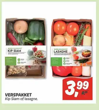 Dekamarkt Verspakket Kip Siam Of Lasagne aanbieding