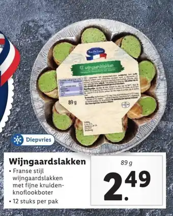 Lidl Wijngaardslakken 89 gr aanbieding