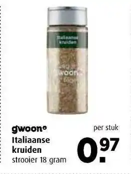 Boni Gwoon Italiaanse Kruiden aanbieding