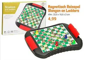 Lobbes Magnetisch reisspel slangen en ladders aanbieding