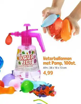 Lobbes Waterballonnen met pomp, 100st. aanbieding