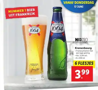 Lidl Kronenbourg 6*250 ml aanbieding