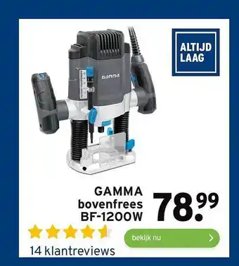 GAMMA Gamma Bovenfrees BF-1200W aanbieding