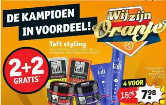 Kruidvat Taft Styling 2+2 Gratis aanbieding