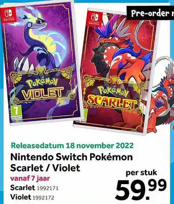 Intertoys Nintendo Switch Pokémon Scarlet - Violet aanbieding