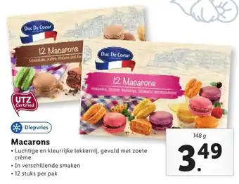 Lidl Macarons 148 gr aanbieding