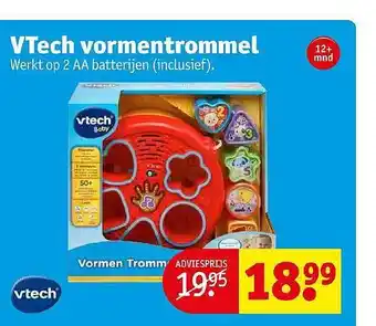 Kruidvat Vtech Vormentrommel aanbieding